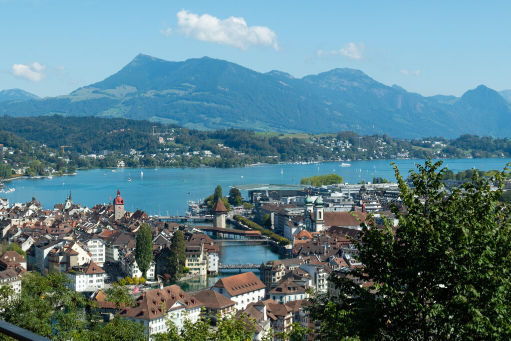 Lucerne with mountain Rigi