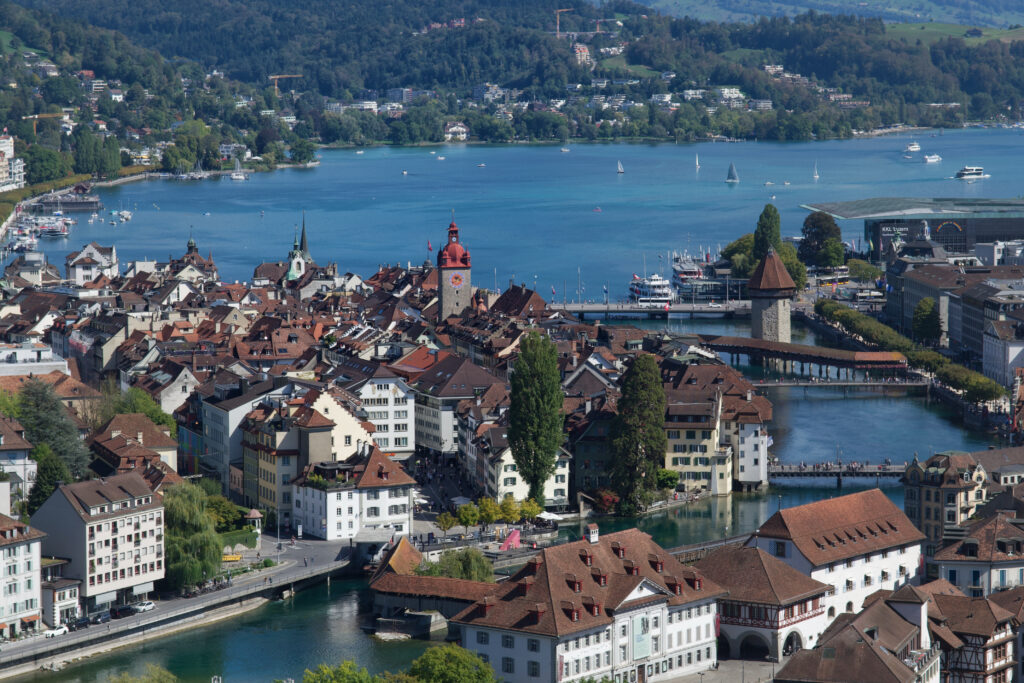 Old town of Lucerne Lake